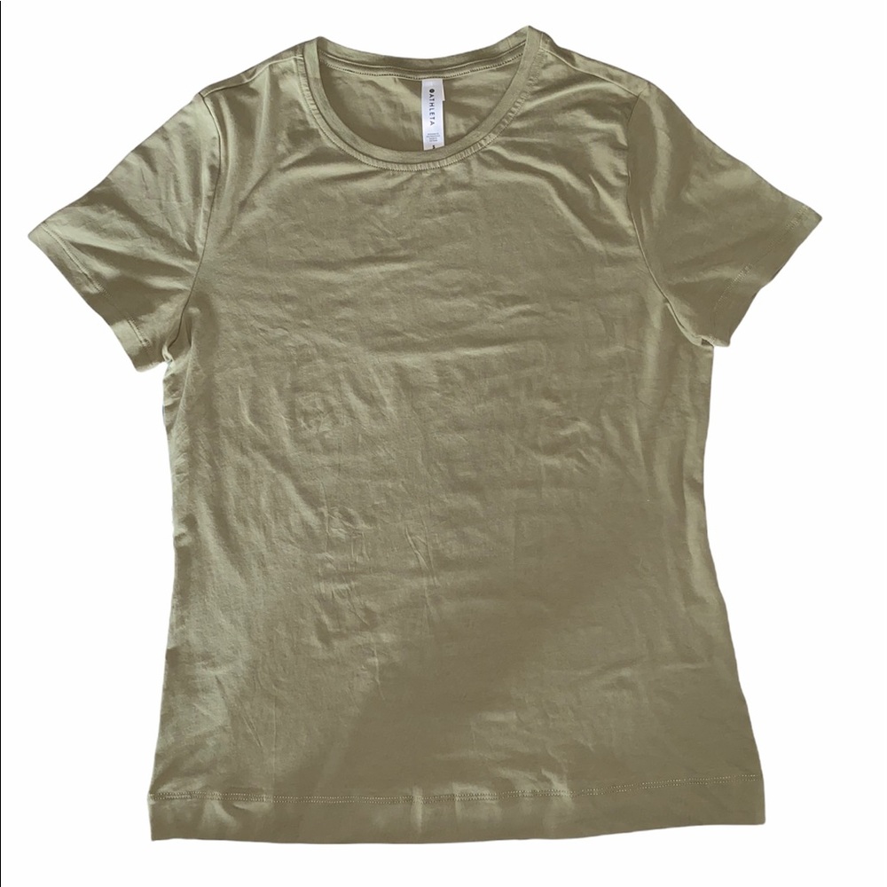 Olive Green Athleta Women’s Sundown Boatneck Tee